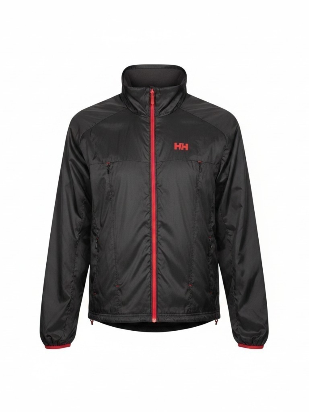 Helly Hansen Black & Red Lightweight Waterproof Hiking Jacket - Women Small